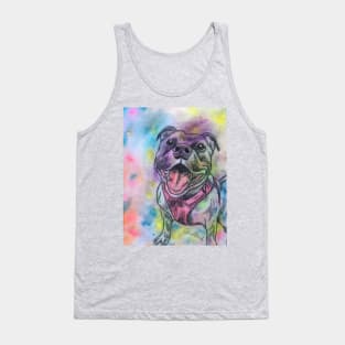 Staffordshire Bull Terrier Rainbow Tank Top